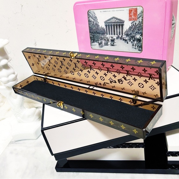 Authentic Louis Vuitton Rare Clear LV Monogram Jewelry / Display Box - Picture 5 of 16